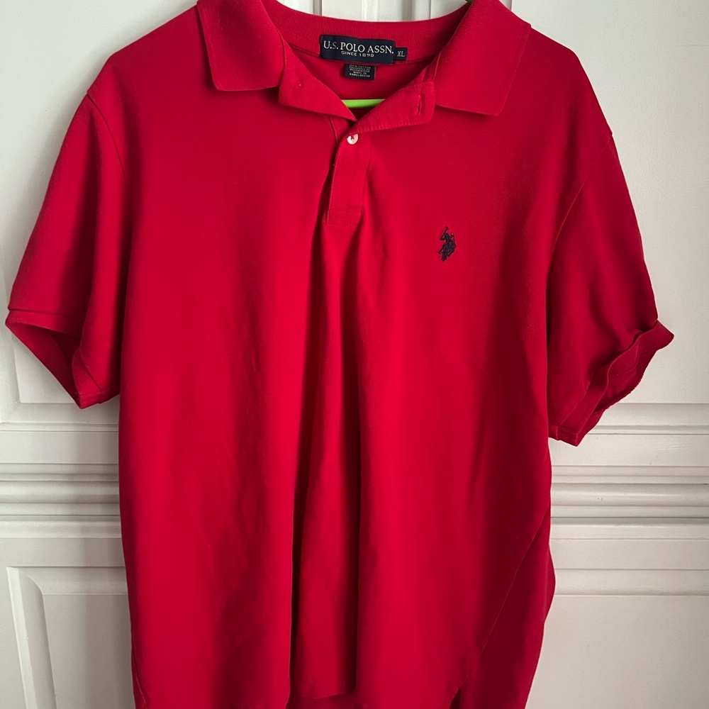 RED POLO SHIRT SZ XL